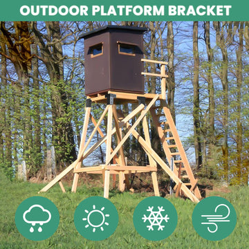 TAYORY tree-house-observation-deck brackets highlight durable support for elevated views.