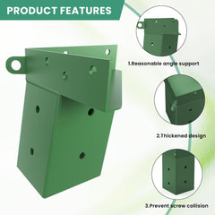 TAYORY welded high-carbon steel construction brackets ensure strong load support.