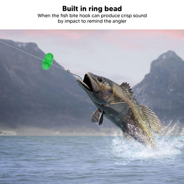Tbest plastic case attractor beads compatible with diverse fishing lines.
