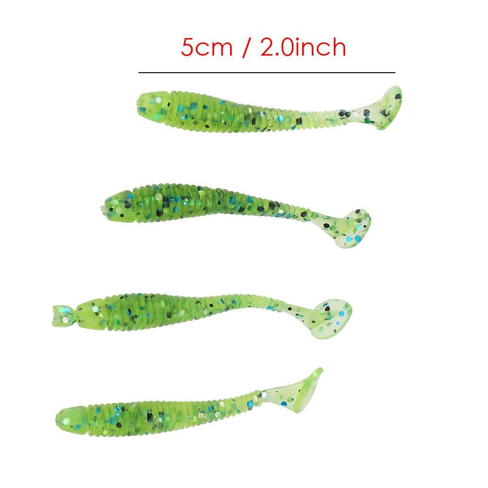 Tbest Curly Tail Grub color variety pack — nine colors for different species.