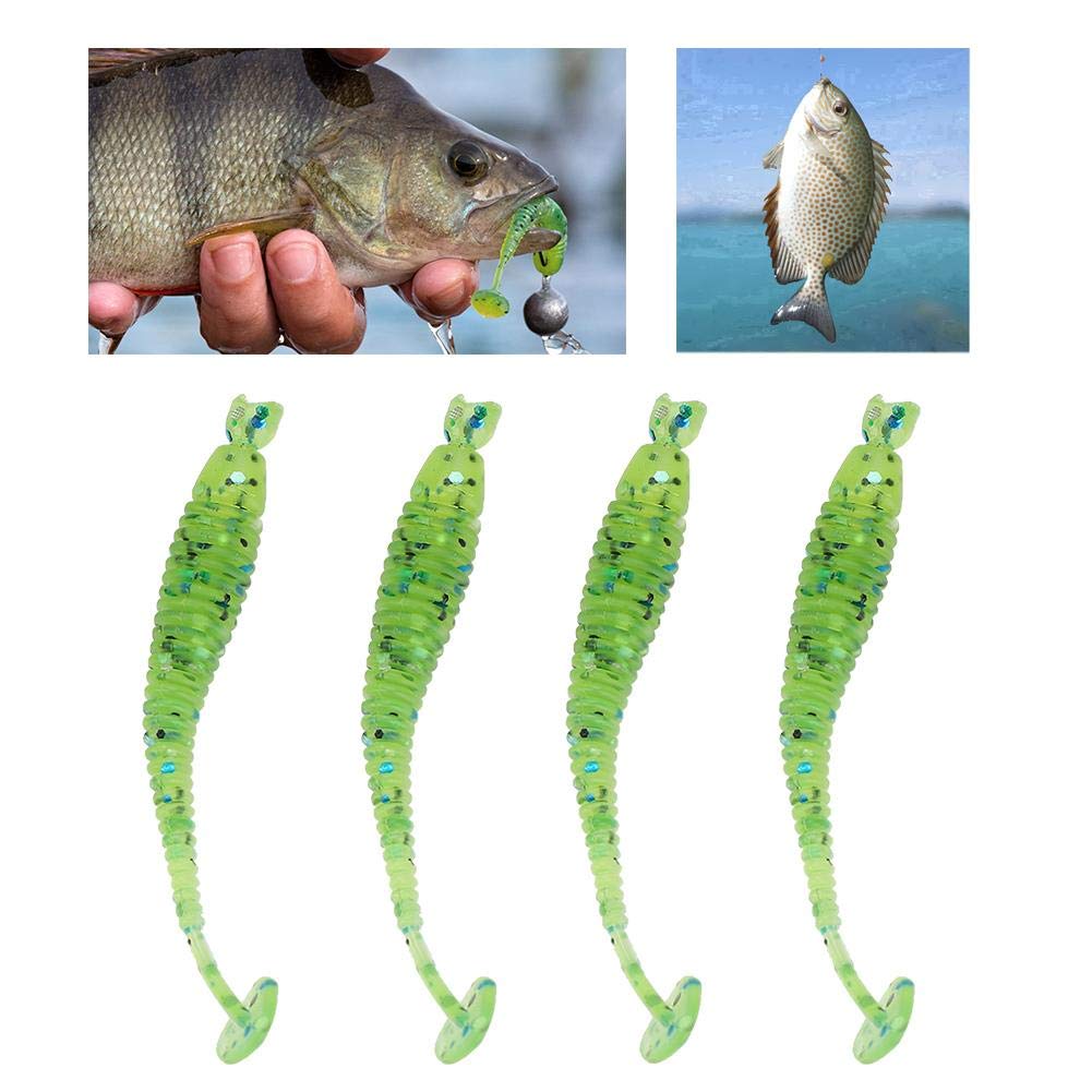Tbest Curly Tail Grub T-tail design close-up — realistic movement to attract strikes.