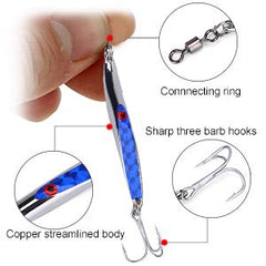 Cone-cut points provide secure hookups on the Deadly Dicks top water lure