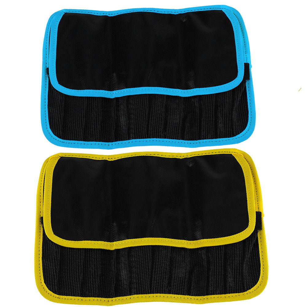 Travel-friendly blue fishing accessory bag for anglers