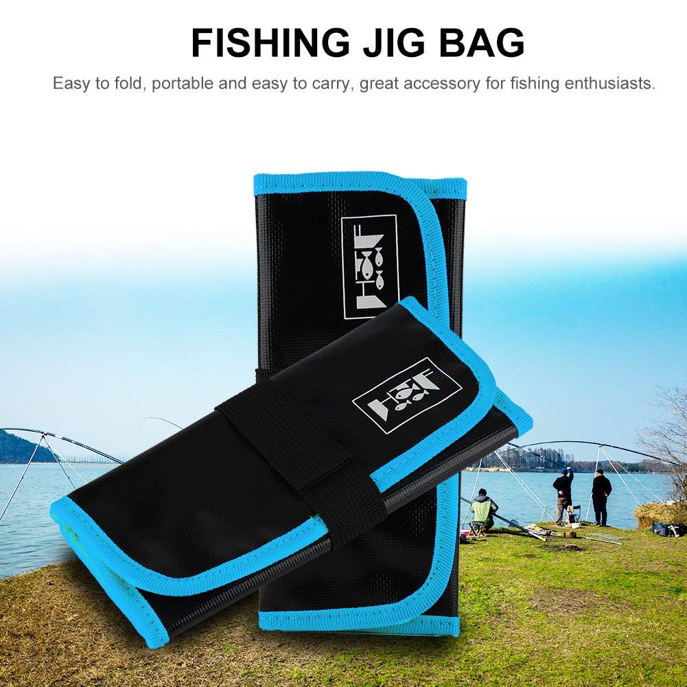 Hook-and-loop closure on the jig bag
