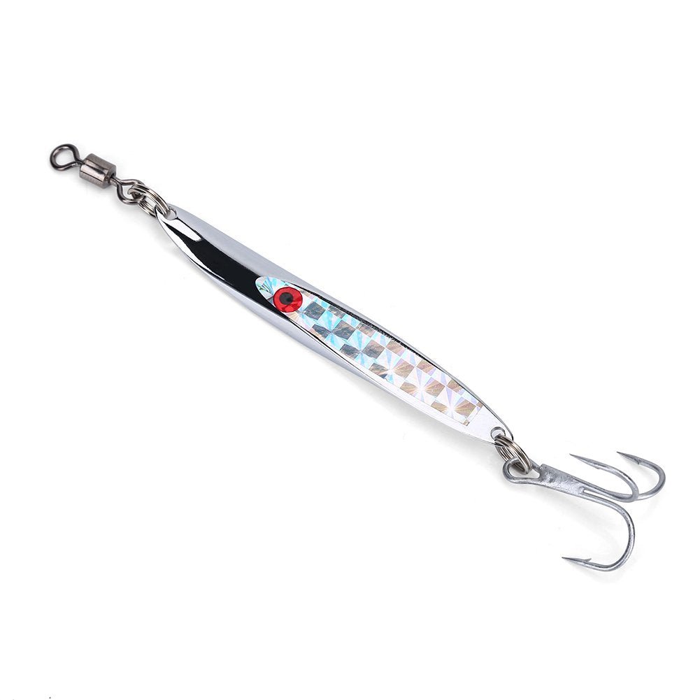 Tbest fishing lure with sequins and 3D eyes attracts game fish.