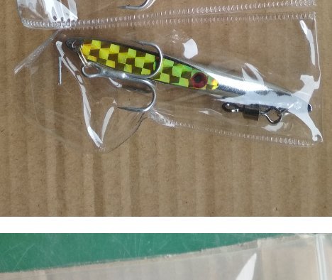 Shiny sequins on lure body