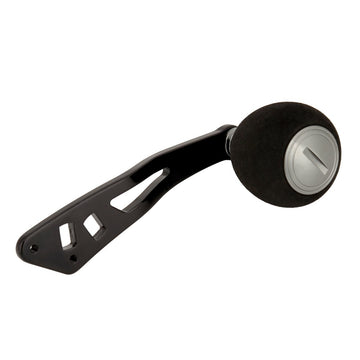 Tbest Fishing Reel Handle gun color front view with ergonomic grip for easy cranking.