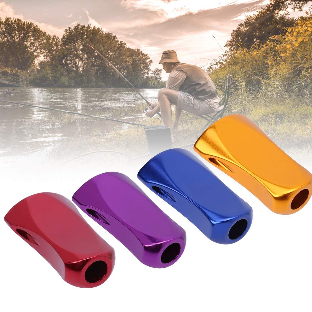 Tbest blue knob provides ergonomic grip for longer fishing sessions.