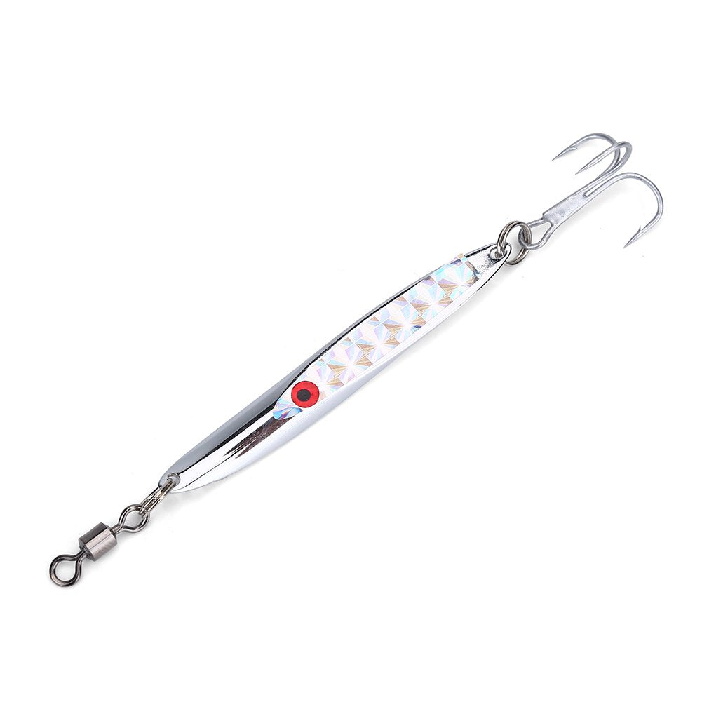 Tbest metal bass spoon lure demonstrates life-like side-to-side wobble for long casts.