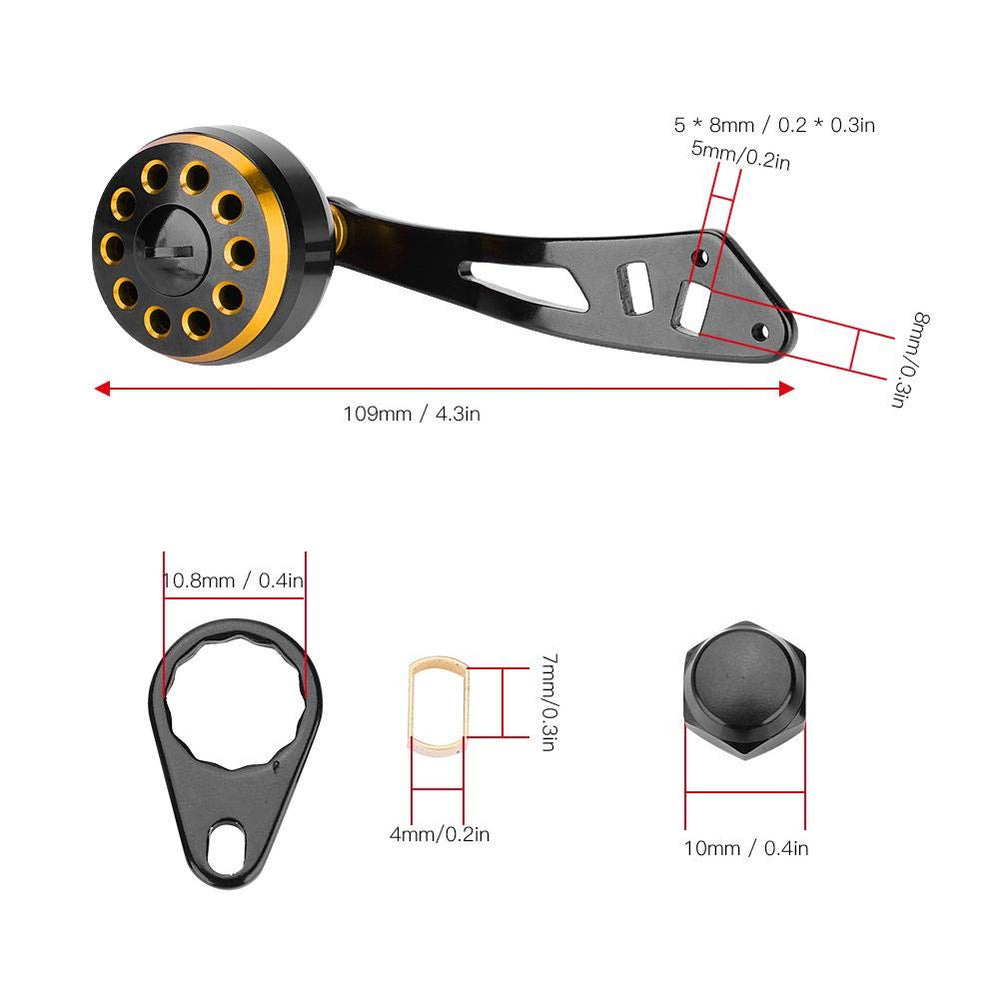 5x8mm mounting hole enables versatile reel compatibility