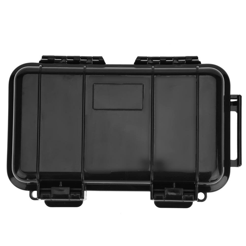 Outdoor activity-ready dry box in use for fishing and hiking