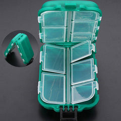 Tbest tackle box with carry handle for easy transport on fishing trips.
