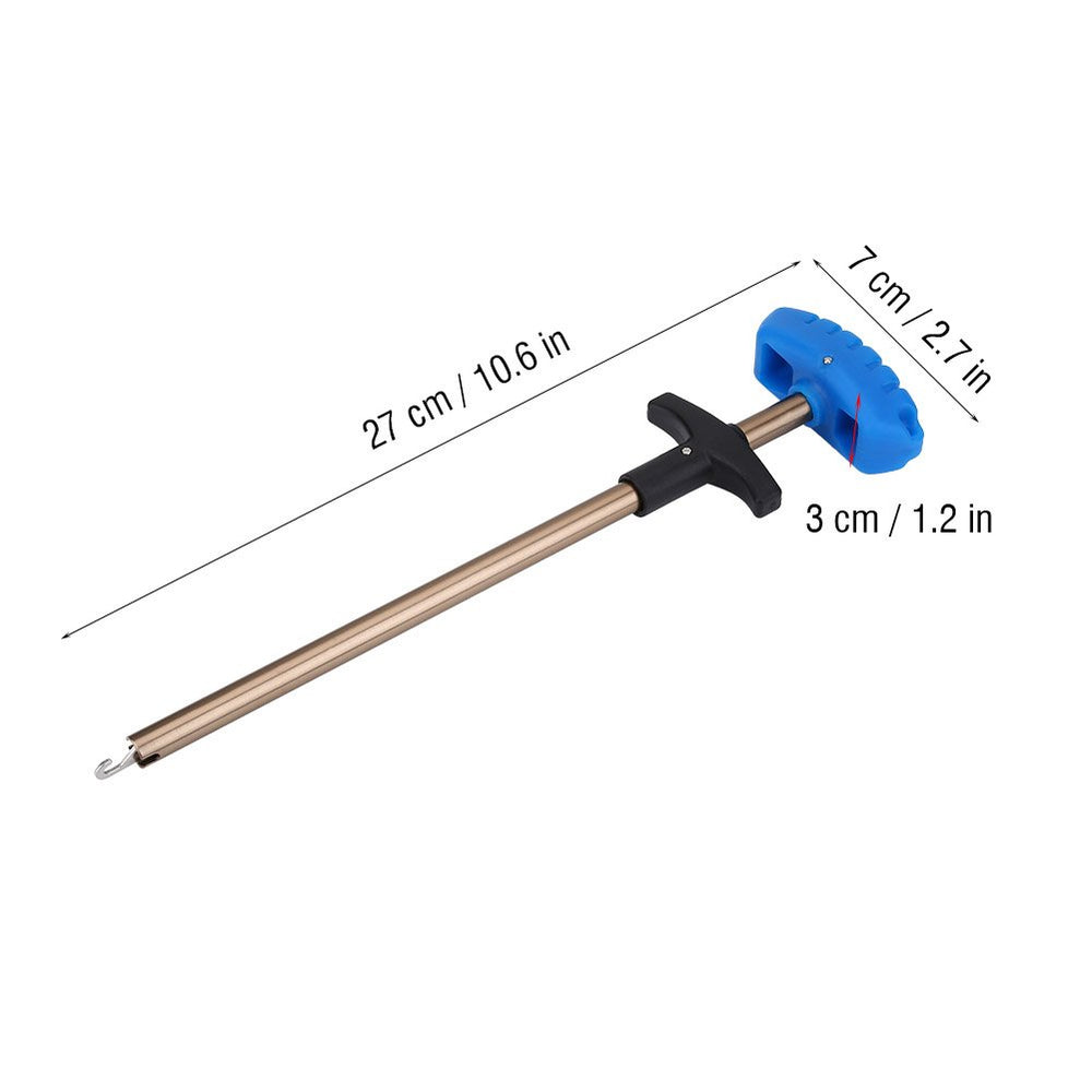 Tbest safety-edged hook remover preserves line and skin during quick releases.