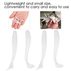 Tbest single T-tail design lure close-up to attract fish.