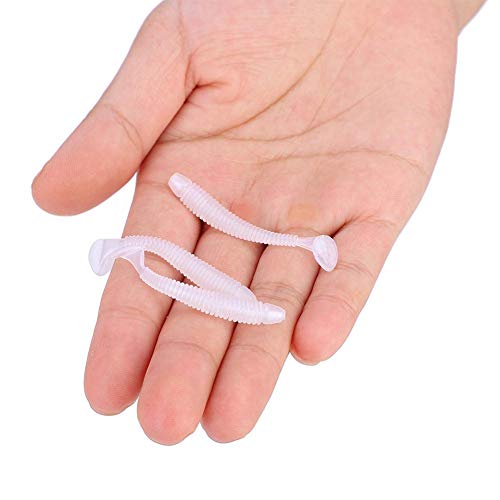 Tbest soft lures lifelike texture close-up emphasizes natural water movement.