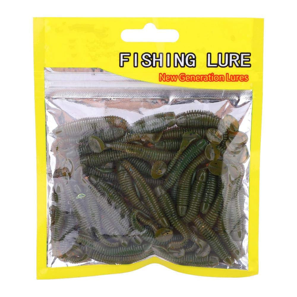 Tbest soft perch lure in black, 5cm, compact and versatile for quick trips.