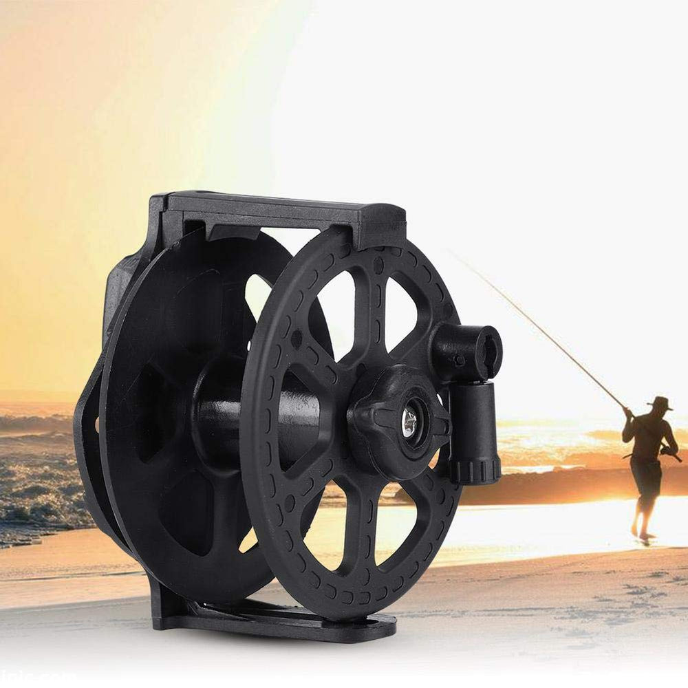 Tbest reel with foldable handle for easy transport and quick setup.