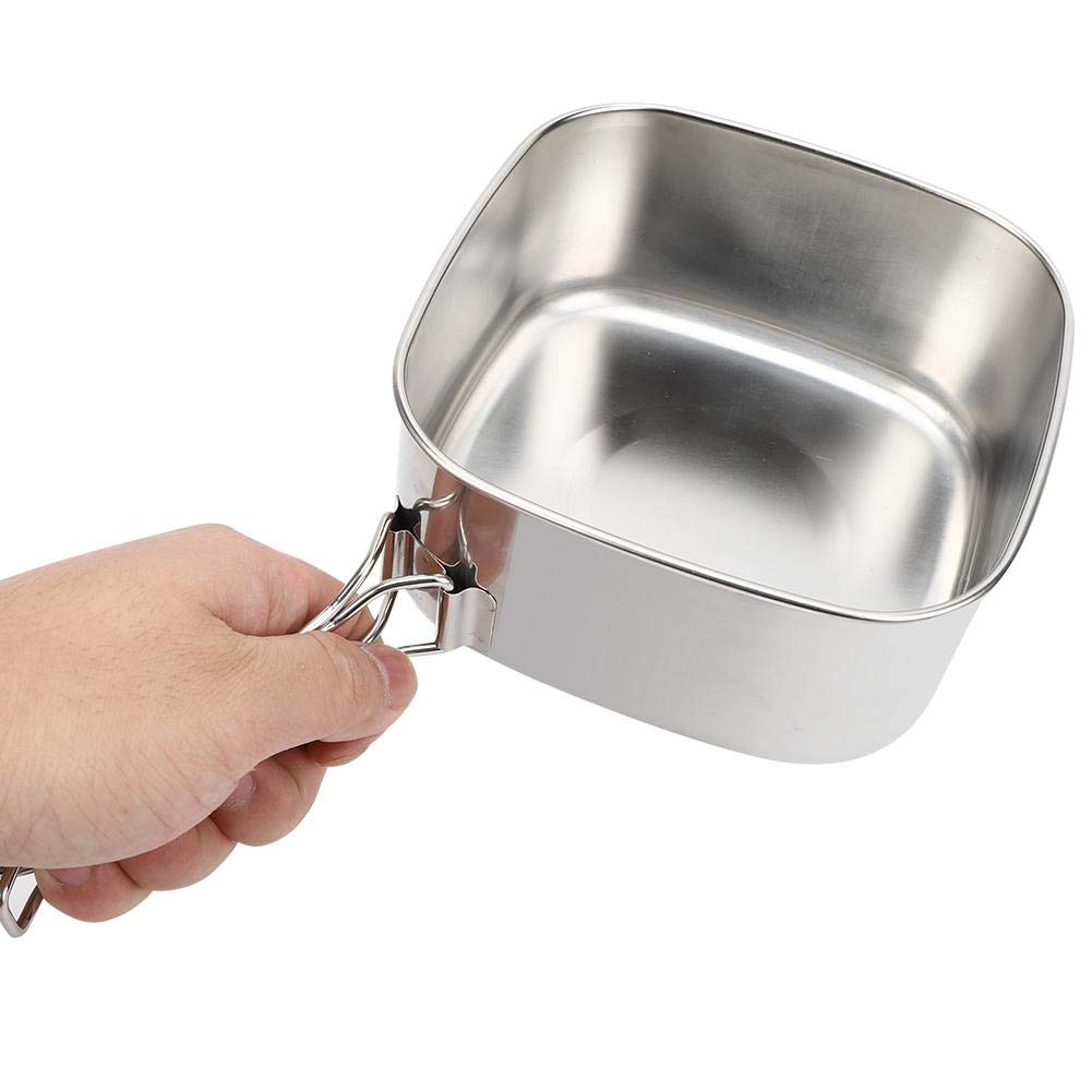 Tbest pot in use for boiling water on camp stove