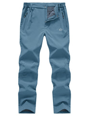 TBMPOY fleece-lined snow pants in blue with warm interior for cold days