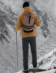TBMPOY men's fleece-lined snow pants waterproof shell protects against snow and rain.