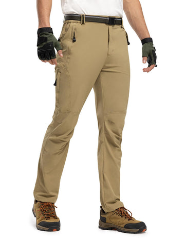 TBMPOY hiking pants highlighting 5 zip pockets for secure gear.