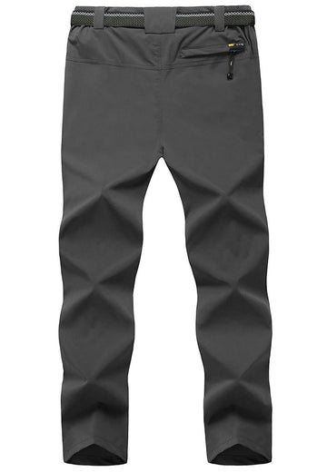 TBMPOY men's hiking pants belt-closure feature enables adjustable fit and smooth movement.