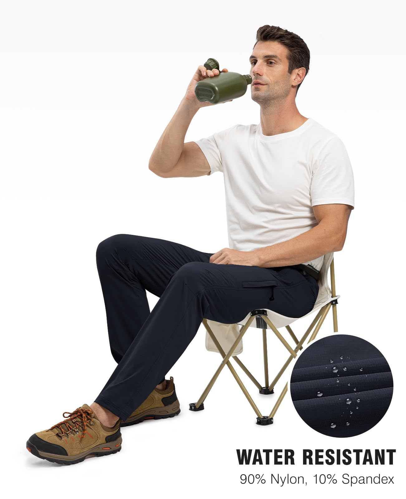 TBMPOY versatile outdoor pants suitable for hiking, fishing, and travel.