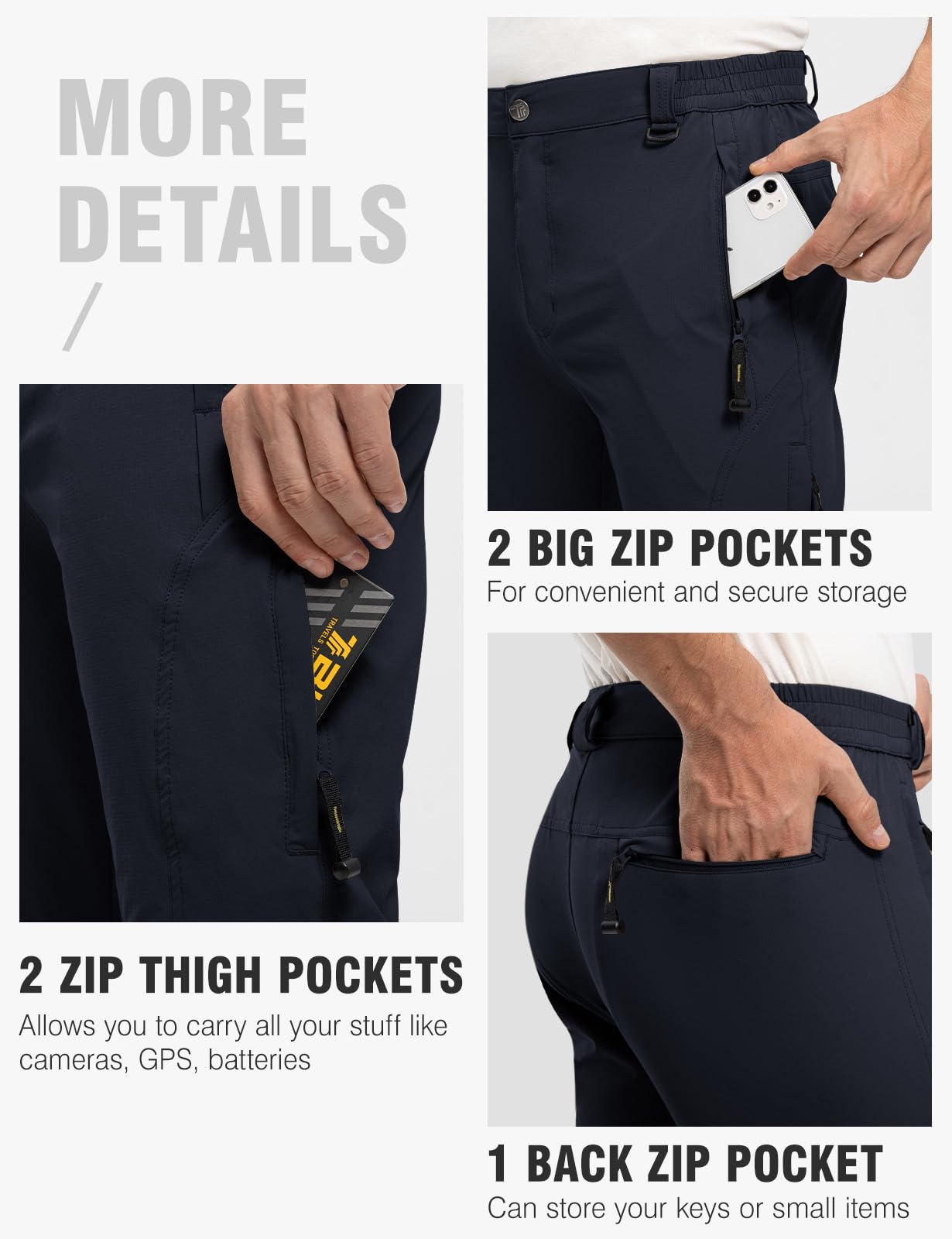TBMPOY slim-fit, durable hiking pants for rugged outdoor adventures.