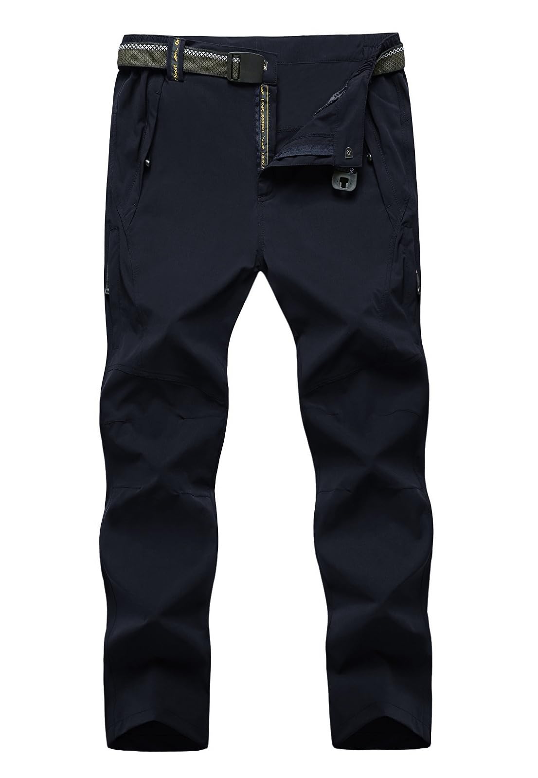 TBMPOY men's hiking pants with waterproof fabric for dry comfort on trails.