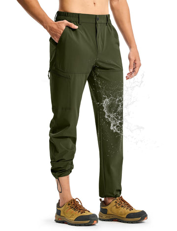 TBMPOY men's lightweight hiking pants front view with quick-dry fabric for outdoor adventures.