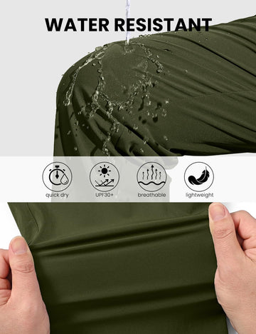 TBMPOY men's lightweight hiking pants side pocket detail showing secure storage for gear during hikes.