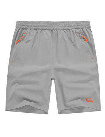 TBMPOY men's shorts front view with 9-inch inseam for versatile training.