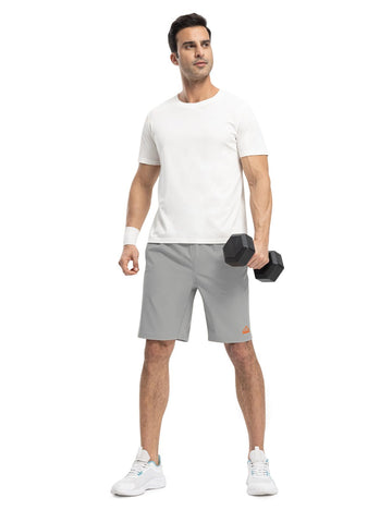 TBMPOY light grey fabric offers breathable comfort during workouts.