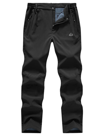 TBMPOY men's snow pants fleece lining for warm, comfortable cold-weather wear