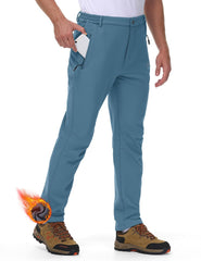 TBMPOY waterproof shell snow pants in blue block rain and wind