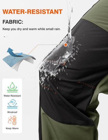 TBMPOY fleece-lined interior close-up, green pants, warm interior for chilly days