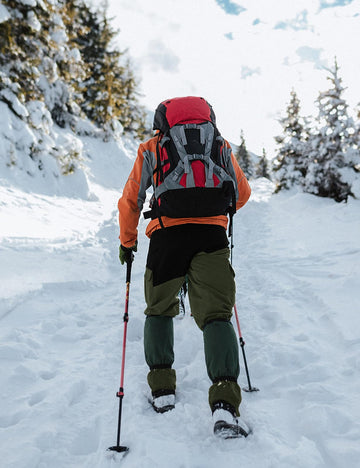 TBMPOY men's snow ski pants, green side belt, adjustable waist for secure comfort
