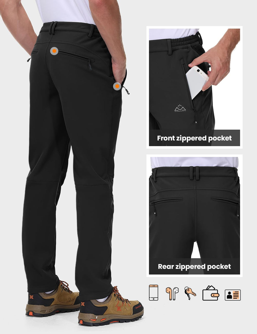TBMPOY winter pants versatile for skiing, hiking, or daily activities