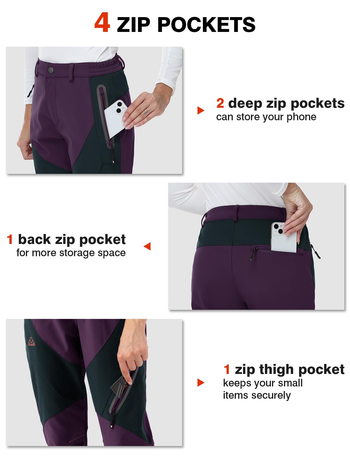 TBMPOY fleece-lined cargo pants suitable for casual daily wear.
