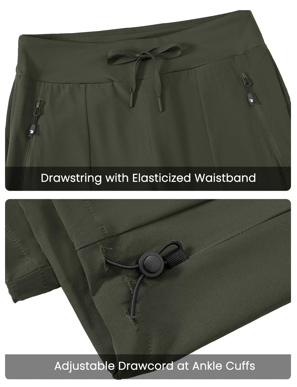TBMPOY women's hiking pants back pocket keeps valuables within reach