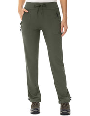 TBMPOY women's hiking pants front view highlight 4-way stretch for agile trail movement