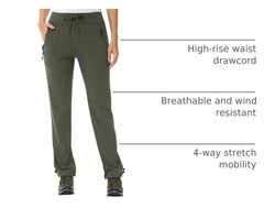 TBMPOY women's hiking pants waist adjustment showcases customizable fit for comfort