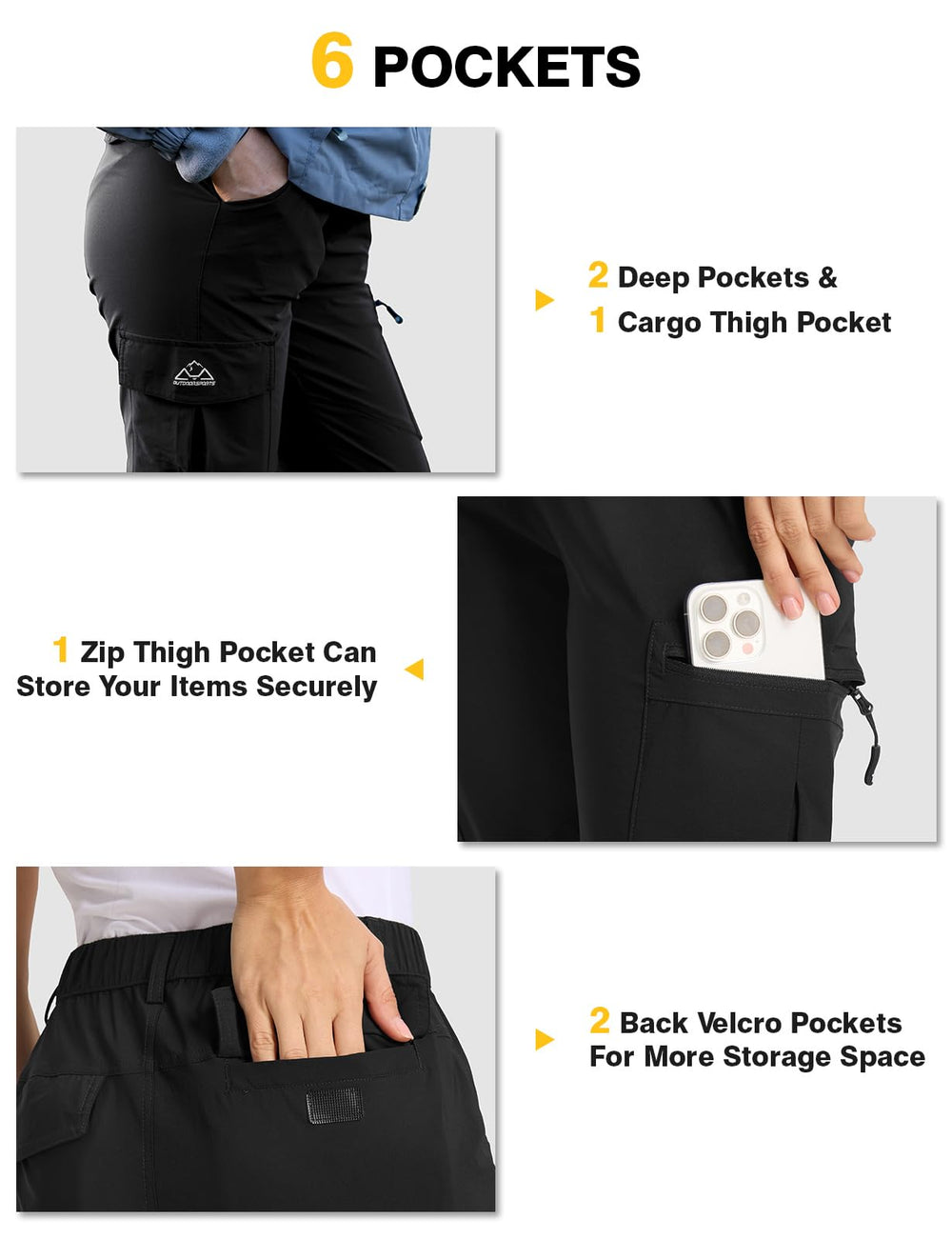 TBMPOY pants water and stain resistant feature helps wipe dirt after muddy crossings