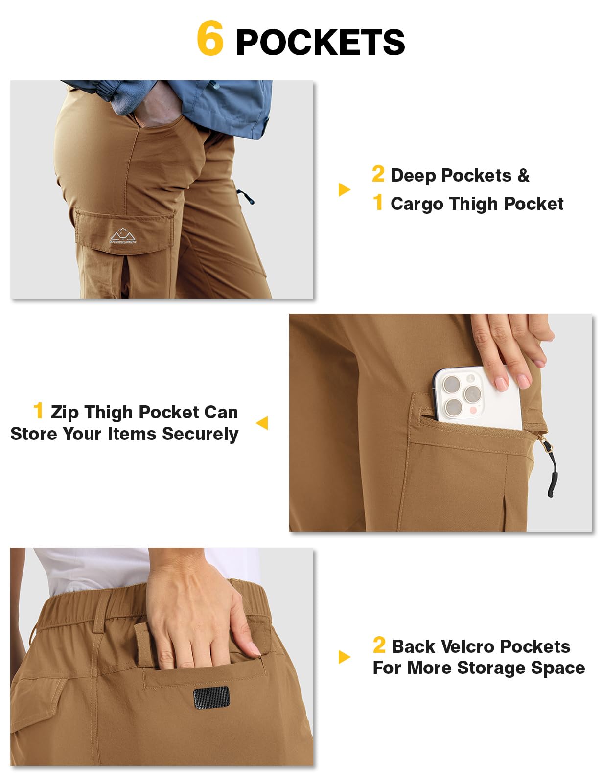 TBMPOY layering-friendly hiking pants accommodate leggings or skinny jeans for year-round comfort.
