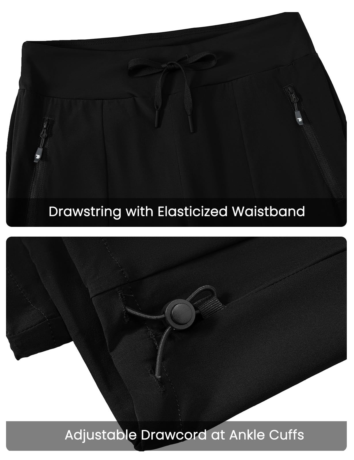 TBMPOY quick-dry fabric close-up demonstrates moisture-wicking performance on trail.