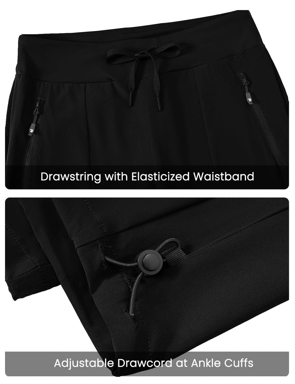 TBMPOY quick-dry fabric close-up demonstrates moisture-wicking performance on trail.