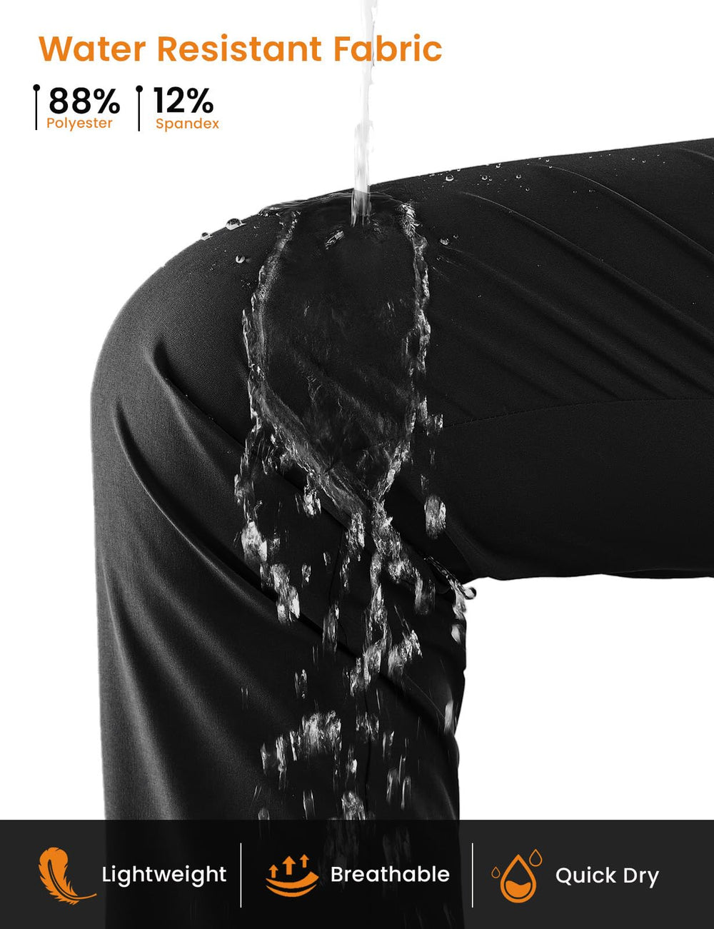 TBMPOY straight-leg hiking pants on model, showcasing unrestricted movement.