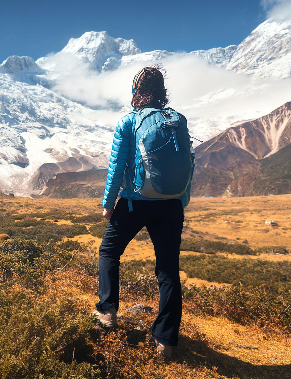 TBMPOY pants knee wear-resistant panels protecting during hiking or skiing.