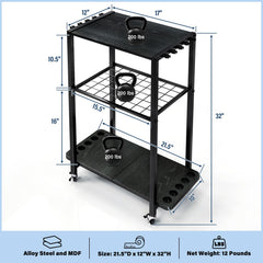 TC-HOMENY rod rack side angle with wheels