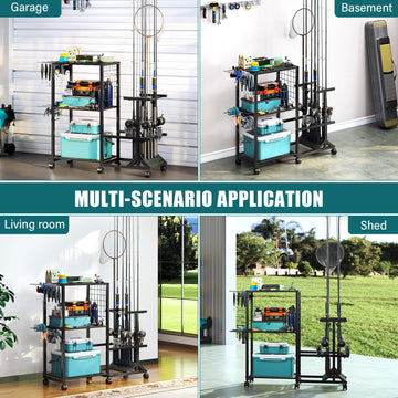 TC-HOMENY garage-ready design fits garages and basements with versatile storage.